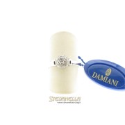 DAMIANI anello solitario oro bianco e diamanti ct. 0,22+0,26 